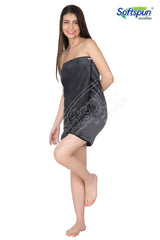 Softspun Microfiber Bath Towel 344 Gsm | Super Soft & Comfortable, Quick Drying, Ultra Absorbent In Large Size (Grey)
