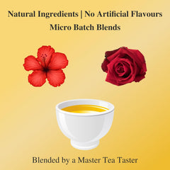 San-Cha Glowing Beauty Herbal Tea - 25 Biodegradable Herbal Tea Bags | Super Skin Food, Hydrate Inside Out - Zero Caffeine | Promotes Skin Detox & Skin Rejuvenation
