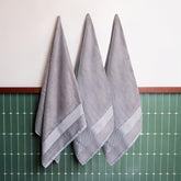 Himeya Bamboo Bath Towel 1500 Gsm | Ultra Absorbent 3x Softer Than Cotton Towels (Steel Grey) - Pack Of 3