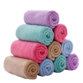 Mom Care Cotton Face Towel 1200 Gsm | Soft Reusable Napkins Good Water Absorbency Soft & Fluffy Cotton Towel (Multicolor) - 12 Pcs
