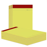 A4 Size, Writing Notepads, Single Side Ruled & Unruled, 50 Sheets Per Pad (Yellow) Pack Of 4