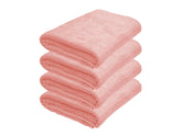 Black Gold Ultra Soft Bath Towel 2 Kg | Premium Microfiber, Quick Dry, Highly Absorbent, Oversized Bath Towel Pool, Spa, Travel & Hotel Use (Pink)- Pack Of 4