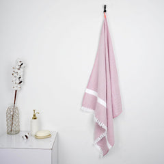 Thirsty Towel Cotton Cambric Solid Bath Towel 200 Gsm | Quick Dry Lightweight High Absorbent| Easy Maintenance (Merlot Mauve)