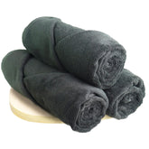 Heelium Bamboo Bath Towel 1500 Gsm | Ultra Absorbent 3x Softer Than Cotton Towels - Pack Of 3 (Grey)