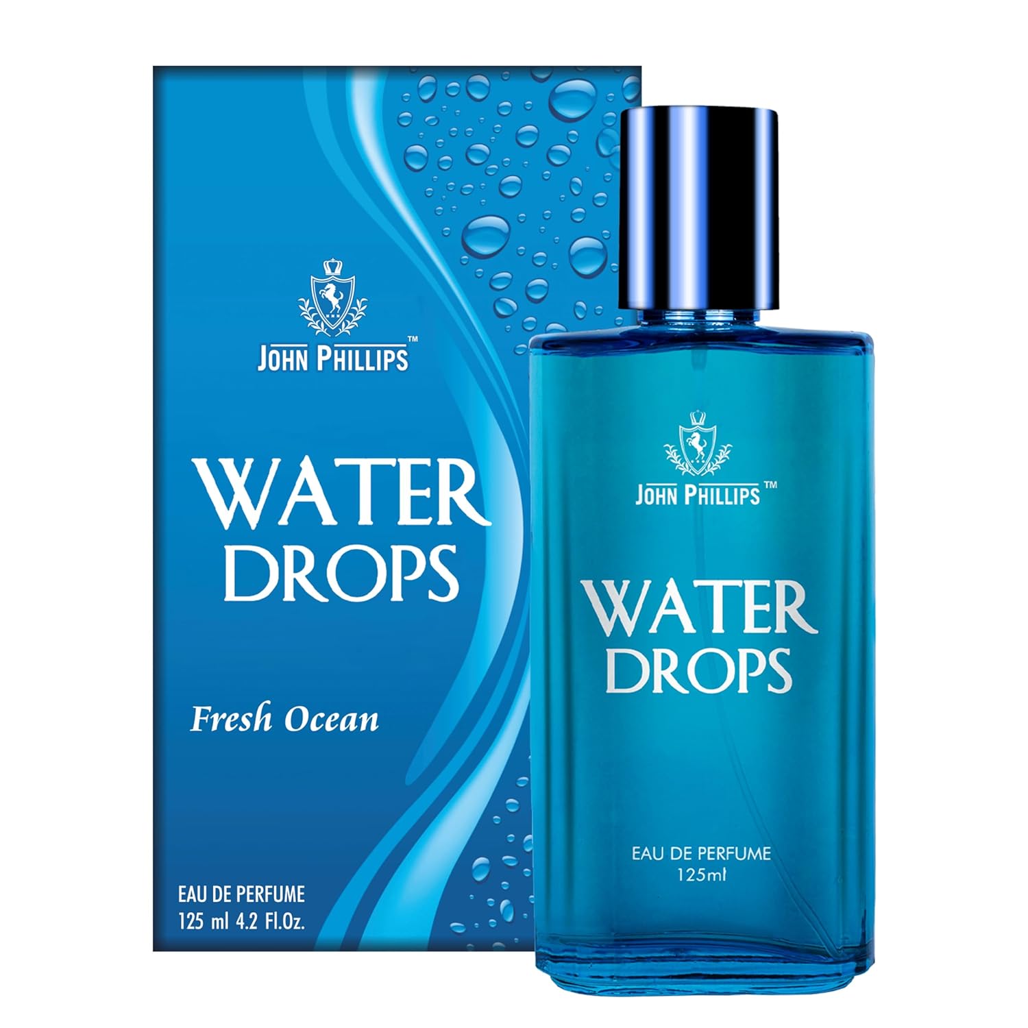 John Phillips Water Drops 125ml 4.2 Fl.oz. & Aftershave 50ml 1.6 Fl.oz. Eau De Perfume Pack Of 2 For Men John Phillips Water Drops 125ml 4.2 Fl.oz. & Aftershave 50ml 1.6 Fl.oz. Eau De Perfume Pack Of 2 For Men