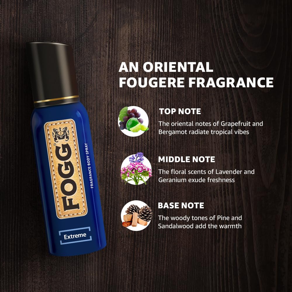 Fogg Fantastic Extreme No Gas Deodorant For Men | Long Lasting Perfume Body Spray 150 Ml 5 Fl.oz. Fogg Fantastic Extreme No Gas Deodorant For Men | Long Lasting Perfume Body Spray 150 Ml 5 Fl.oz.