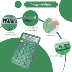 Vewingl Standard Calculator 12 Digit, Desktop Large Display & Buttons, Calculator With Large LCD Display For Office, School, Home & Business Use, Automatic Sleep, With Battery