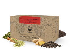 Tea Sense Bombay Cutting Masala Chai - 15 Pyramid Tea Bags | Assam CTC, Cardamom, Fennel, Dried Ginger, Black Pepper - Rich Flavor & Strong Chai Patti, High Caffeine | Authentic Kadak Blend