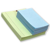 Writing Notepad Ruled 10.5x8.5 Green Pack Of 6 & 5 X 8 Blue, Pack Of 12- Inch 50 -Sheet Lined