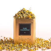 Chayam Pure Chamomile Tea - 30gm Tin Caddy, 1.05 Ounce | Sleep & Stress Relief, Calming Bedtime Herbal Tea - Pure Whole Chamomile Flowers | Caffeine Free