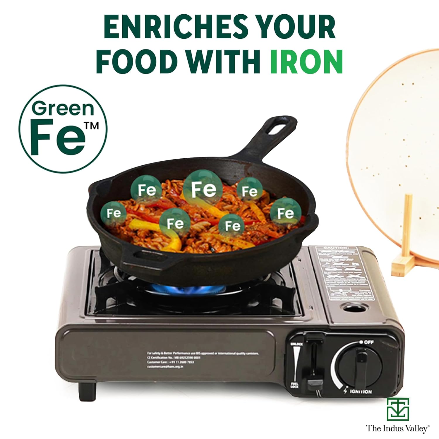 Super Smooth Black Cast Iron Fry Pan Or Skillet With Glass Lid - Small, 20.3cm, 8 Inch, 1.3 Liters, 2.3 Kg | Induction Friendly, Nonstick, Pre-Seasoned Fry Pan, 100% Pure & Toxin Free Super Smooth Black Cast Iron Fry Pan Or Skillet With Glass Lid - Small, 20.3cm, 8 Inch, 1.3 Liters, 2.3 Kg | Induction Friendly, Nonstick, Pre-Seasoned Fry Pan, 100% Pure & Toxin Free