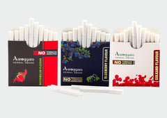 Aarogyam Herbals Tobacco And Nicotine Free Herbal Flavor Smoke For Relieve Stress And Mood Enhance Product - Watermelon, Blueberry, Gulkand Flavour - Pack Of 3 30 Sticks