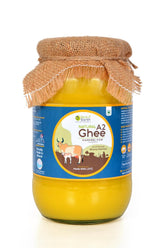 Organic A2 Kankrej Cow Ghee By Nutri Earth | Nutrient Rich In Protein FIber Healthy Desi Cow Ghee Support Brain Function | 1 Litre (500ml * 2) 33.8 Ounce | Jar Pack