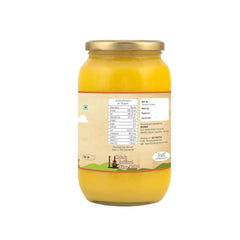 Organic Desi Cow Bilona Ghee With Wooden Spoon By Frilzon | Traditional Bilona Method, Cultured Danedar Desi Homemade Ghee Good For Health | (1 Litr) 33.8 Ounce | Jar Pack