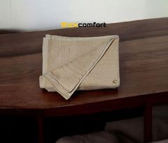100% Cotton Hand Towel 800 Gsm | Ultra Absorbent & Anti-Bacterial Super Soft Gym & Workout Towels (Beige) - 4 Piece