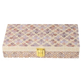 Fancy Shagun Cash Box Or Gaddi Box For Gifting Money On Wedding, New Born Baby, Ring Ceremony Pattern1pc, Material - Wood, Colour - Multicolour