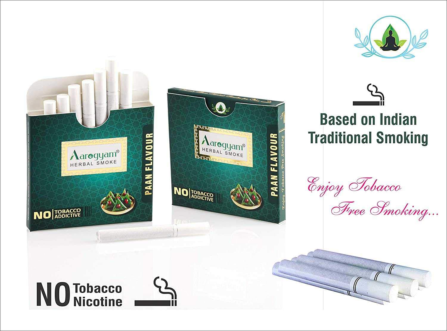 Pan Flavour Cigarette For Relieve Stress & Mood Enhance - 10 Sticks In Each Packet | No Bad Smell, Non Addictive, No Harmful - Tobacco & Nicotine Free Pan Flavour Cigarette For Relieve Stress & Mood Enhance - 10 Sticks In Each Packet | No Bad Smell, Non Addictive, No Harmful - Tobacco & Nicotine Free