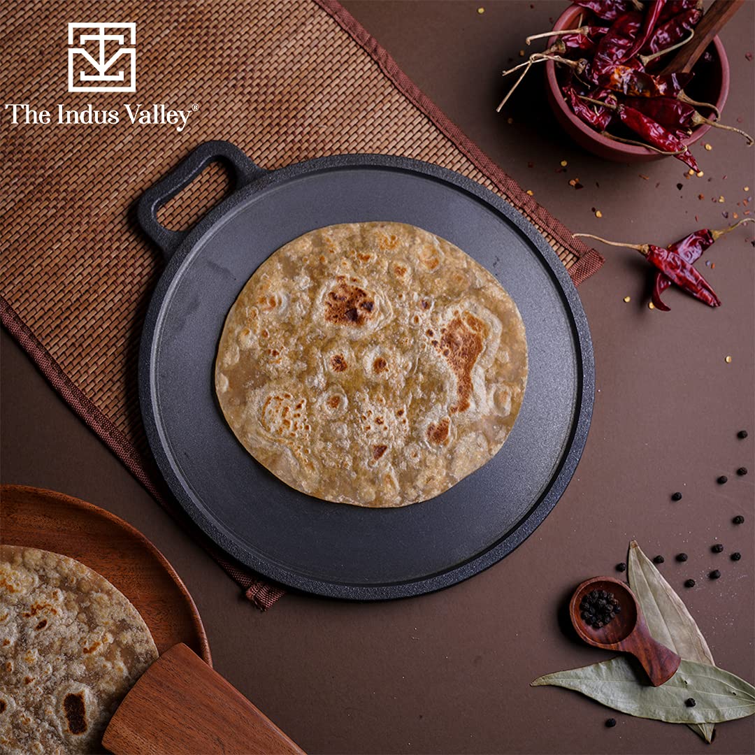Super Smooth Cast Iron Tawa For Dosa, Chapathi - 27.9cm, 11 Inch, 2.7 Kg | Induction Friendly, Naturally Nonstick, Pre-Seasoned Tawa, 100% Pure & Toxin-Free, No Chemical Coating Super Smooth Cast Iron Tawa For Dosa, Chapathi - 27.9cm, 11 Inch, 2.7 Kg | Induction Friendly, Naturally Nonstick, Pre-Seasoned Tawa, 100% Pure & Toxin-Free, No Chemical Coating