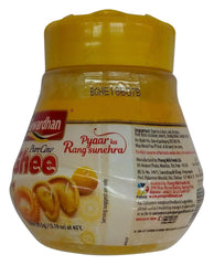 Natural Premium Cow Ghee By Gowardhan | Rich In Nutrients Flavor Healthy Desi Ghee Perfect For Desserts | (100ml) 3.3 Ounce | Jar Pack