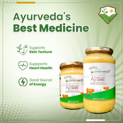 Pure Natural A2 Desi Cow Ghee By Livgreen Farm | Rich In Nutrients & Healthy Bilona Method Pure Desi Ghee Good For Overall Health | (1 Litre) 33.8 Ounce | Jar Pack