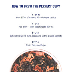 Oh Cha Earl Grey Tea - 35gm, 1.2 Ounce | Orthodox Blended With 100% Natural Bergamot Extract & Blue Cornflower - Rich In Antioxidants, Supports Heart Health