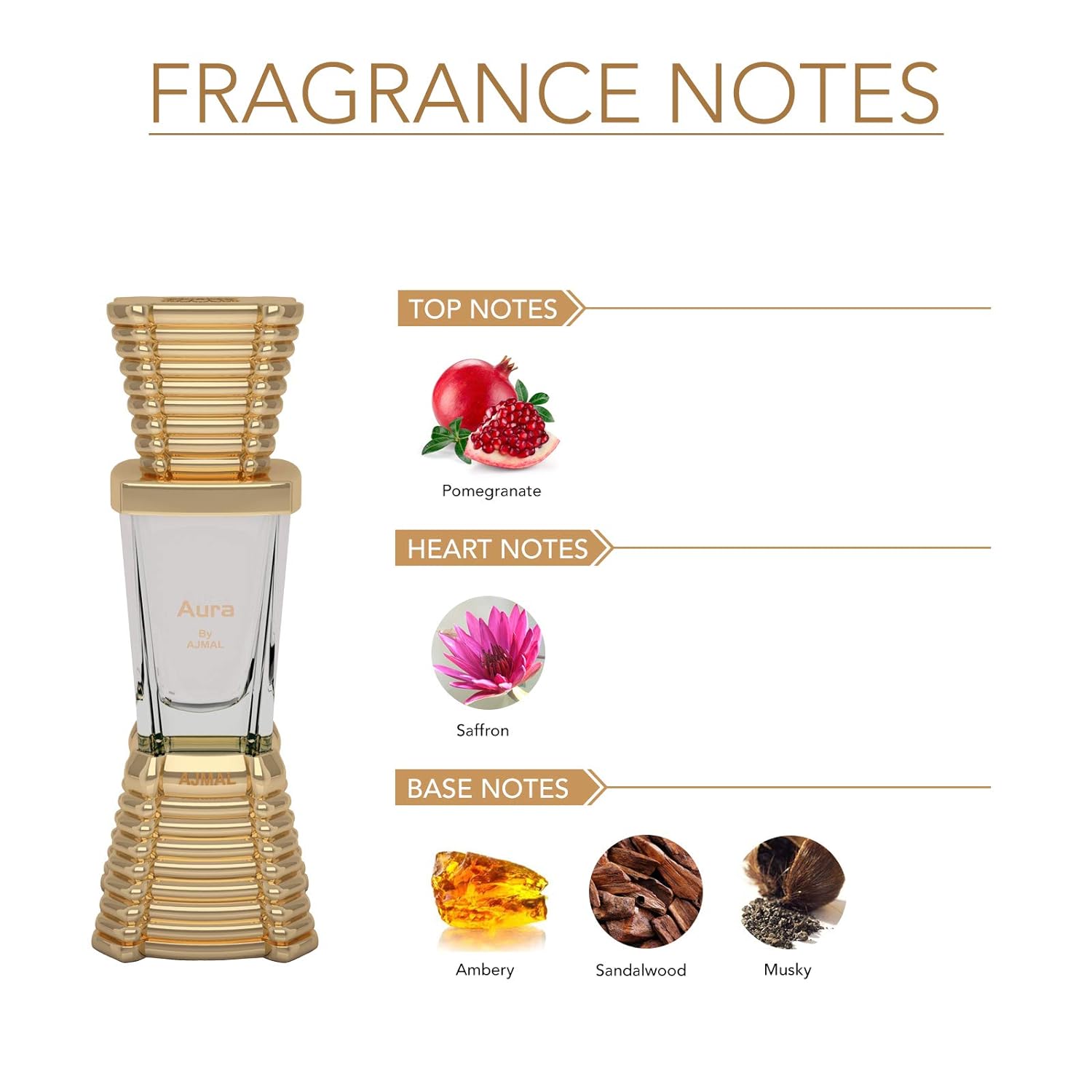 Ajmal Aura & Aurum Concentrated Perfume Oil Attar For Unisex & Women, Non-alcoholic, Floral, Fruity, 10ml 0.3 Fl.oz. Each, Pack Of 2 Ajmal Aura & Aurum Concentrated Perfume Oil Attar For Unisex & Women, Non-alcoholic, Floral, Fruity, 10ml 0.3 Fl.oz. Each, Pack Of 2