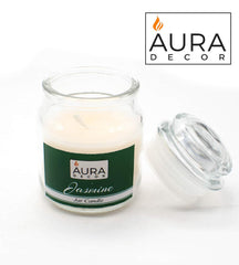 JASMINE FRAGRANCE JAR CANDLE 90GM | PARAFFIN WAX FRESH JASMINE FLOWER CANDLES