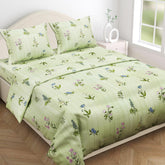 Super King Size Bedsheets With 2 King Size Pillow Covers | 108x108 Inches, Olive Green - Luxury Soft Sheets (3pcs Set) | Perfect For Gifting Wedding Anniversary, Birthday
