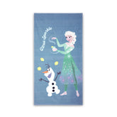 Spaces Kids Cotton Bath Towel Soft Pink 380 Gsm | Quick Dry & High Absorbency (Disney Frozen - Dark Teal)