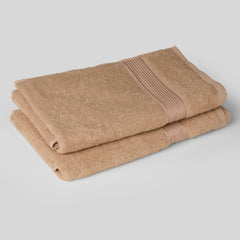 Kopa By Bianca 100% Cotton Soft Terry Towel Bath Towel L D`Ross 900 Gsm (Taupe) - 2 Pcs
