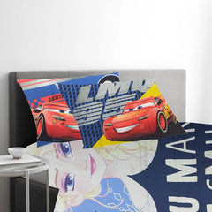 100% Cotton Kids Bedsheet For Single Bed With 1 Pillow Cover - 57 X 88 Inches, Navy Blue | Durable & Wrinkle Free - All Season Bedding