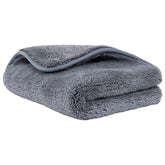 Detachi Dual Sided Microfiber Cloth 200 Gsm | Thick Lint & Streak-Free Multipurpose Cloths | Absorbent Extra Thick Plush Towel For Cleaning, Washing & Drying - Grey (1 Pcs)