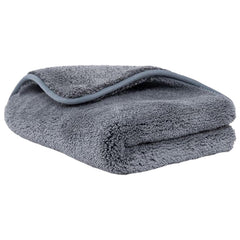 Detachi Dual Sided Microfiber Cloth 200 Gsm | Thick Lint & Streak-Free Multipurpose Cloths | Absorbent Extra Thick Plush Towel For Cleaning, Washing & Drying - Grey (1 Pcs)