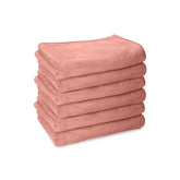 Housse Premium Microfiber Face Towel 900 Gsm | Korean Beauty Ultra Absorbent, Odour-Free, Quick Dry Face Towel (Pack Of 6) - Desert Sand