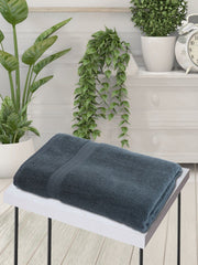 Bianca Ultra Soft Zero Twist 100% Cotton Bath Towel 500 Gsm | Super Absorbent, Fluffy Aerocore Organic Technology (Grey)