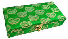 Decorative & Attractive Box Cash Box, Shagun Box, Jewellery Box, Money Box Envelop Wedding, Gift Box, Bangel Box Potli Design, Colour - Green