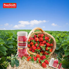 Paansmith Strawberry Flavour (Red Toffees) 220gm, | Jar Pack