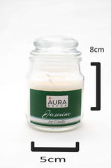 JASMINE FRAGRANCE JAR CANDLE 90GM | PARAFFIN WAX FRESH JASMINE FLOWER CANDLES