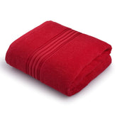 HimĆŖya 100% Cotton Bath Towels 380 Gsm | Large Size Bath Towel For Men & Women (Spanish Red)