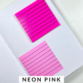 50 Sheets Transparent Sticky Notes With Line | Self Sticky Notes Waterproof Pet Markers | (Pink)