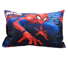 Marvel Spiderman Print Kid's Pillow, Polyester Super Soft Kids Pillow, Navy Blue - 12 X 18 Inch | Polyester Super Soft Kids Pillow For Sleeping & Travel | Suitable For All Sleepers - 1 Pcs