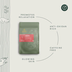 Luxmi Estates Vanilla Rooibos Herbal Tea - 100gm, 3.5 Ounce, 50 Tea Bags | USDA Certified Organic Herbal Tea - Gluten Free, Caffeine Free Tea Bags