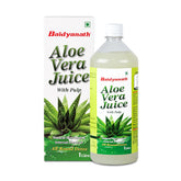 Baidyanath Aloe Vera Juice With Pulp, No Added Sugar Source Of Natural Nutrients, Boosts Immunity & Digestion | 1000ml 2.2lbs