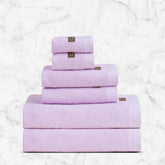Spread Spain Bamboo Towel Bath, Hand & Face Towel 1950 Gsm | High Absorbent Super Soft | Hotel Spa Decorative Bathroom Towels | Lavender (Set Of 6)