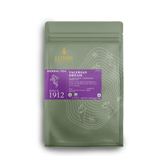 Luxmi Estates Valerian Dream Herbal Tea - 100gm, 3.5 Ounce, 50 Tea Bags | USDA Certified Organic Valerian Root + Chamomile Herbal Tea - Gluten Free, Caffeine Free Tea Bags