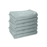 Housse Premium Microfiber Face Towel 900 Gsm | Korean Beauty Ultra Absorbent, Odour-Free, Quick Dry Face Towel (Pack Of 6) - Gray