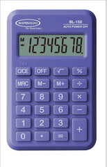 Bambalio BL - 150 Pocket 8 Digits-large LC Display Size Electronic Calculator 3 Years Warranty. (Purple) | LCD Screen For Longer Life