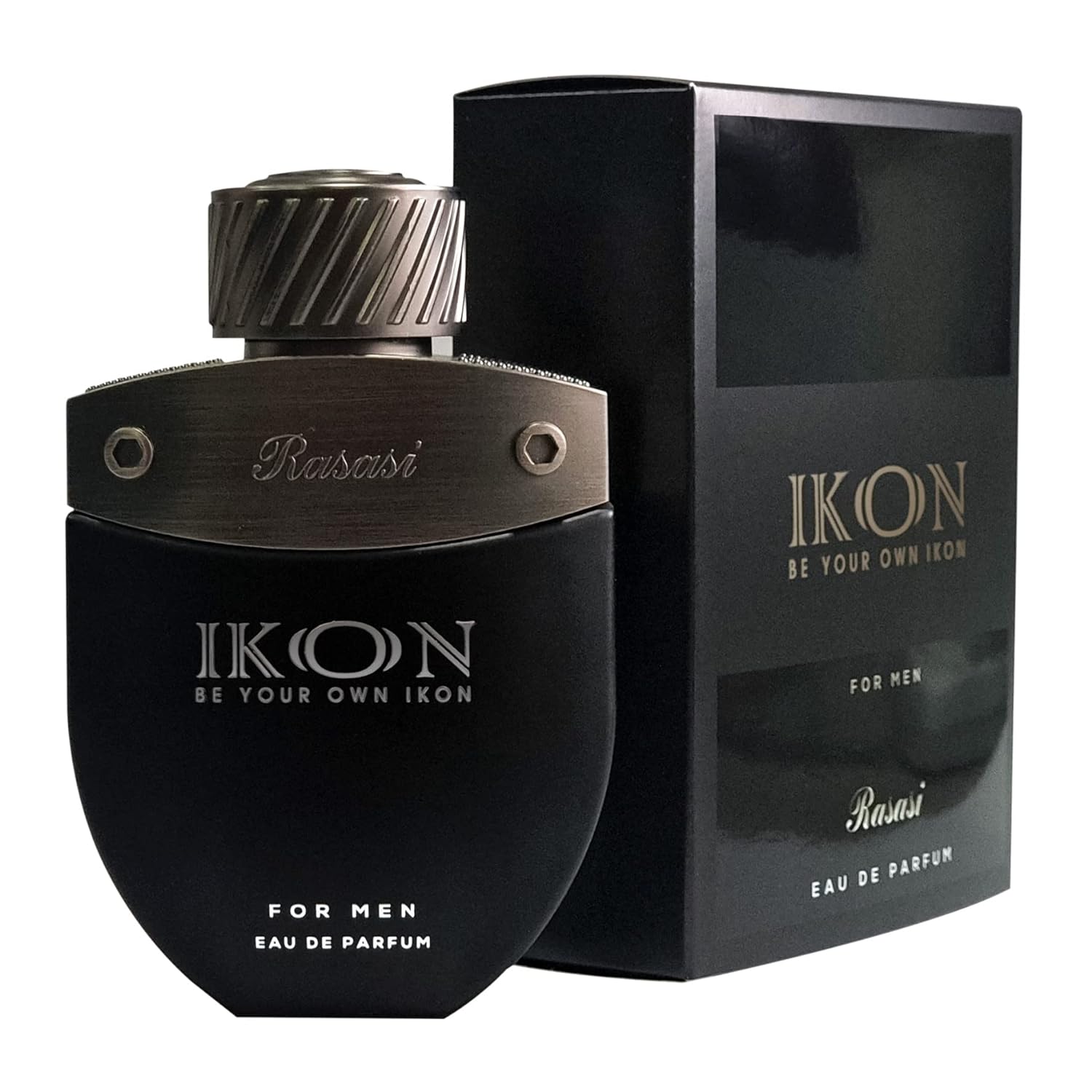 Rasasi Ikon Be Your Own Ikon Eau De Parfum For Men 100ml 3.4 Fl.oz. Perfect Gift For Husband | Long Lasting Rasasi Ikon Be Your Own Ikon Eau De Parfum For Men 100ml 3.4 Fl.oz. Perfect Gift For Husband | Long Lasting