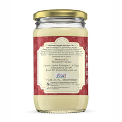 Pure Premium Bilona Desi Buffalo Ghee By Himaearth Organic | Traditional Vedic Bilona Method Made Danedar Ghee Good For Improve Bone Health | (500ml) 16.9 Ounce | Jar Pack