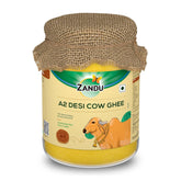 100% Pure A2 Desi Cow Ghee By Zandu | Healthy Desi Ghee Helps In Building Bone Strength & Improves Stamina | (500ml) 16.9 Ounce | Jar Pack